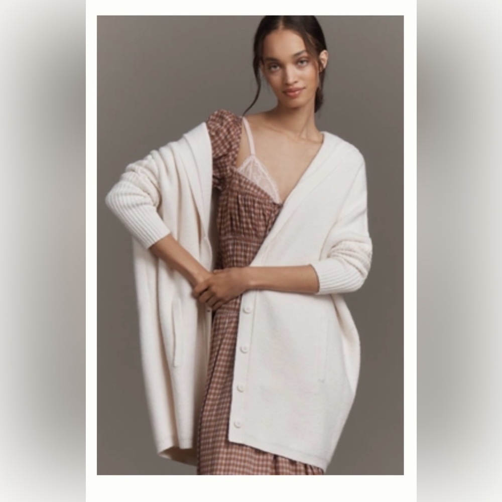 NWT Pilcro Anthropologie Oversized Hooded Cocoon Cardigan Sweater - XXS/XS